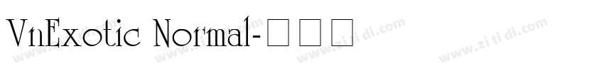 VnExotic Normal字体转换